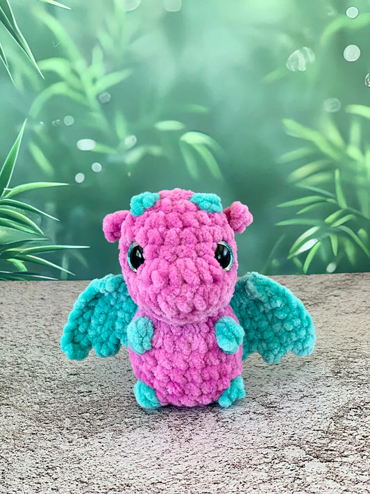 Peluche bébé dragon Les mailles calines