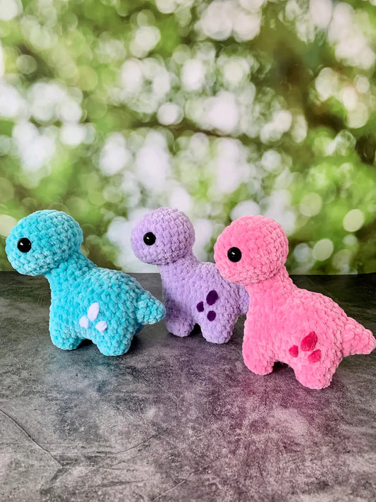 Peluche mini brontosaure Les mailles calines