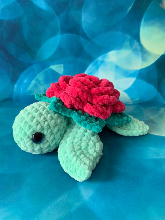 Tortue rose Les mailles calines