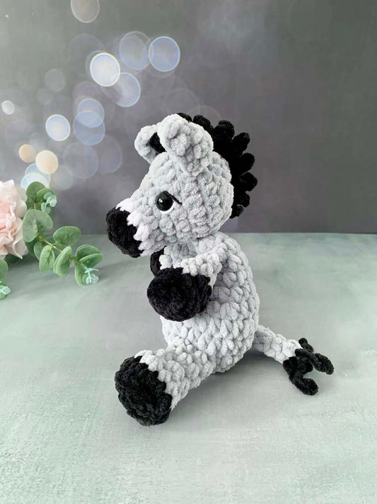 Peluche âne en crochet - les Mailles Calines