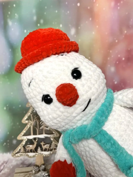 Peluche bonhomme de neige Les mailles calines
