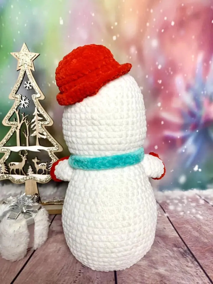 Peluche bonhomme de neige Les mailles calines