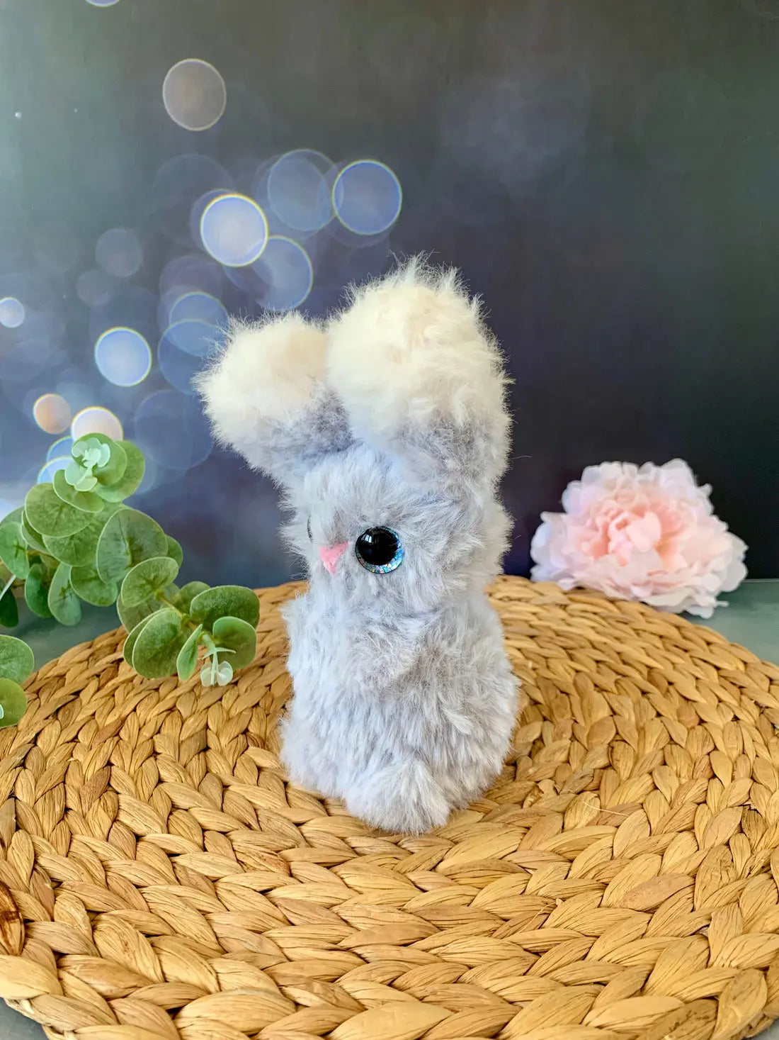 Peluche mini lapin polaire (Lumi) Les mailles calines