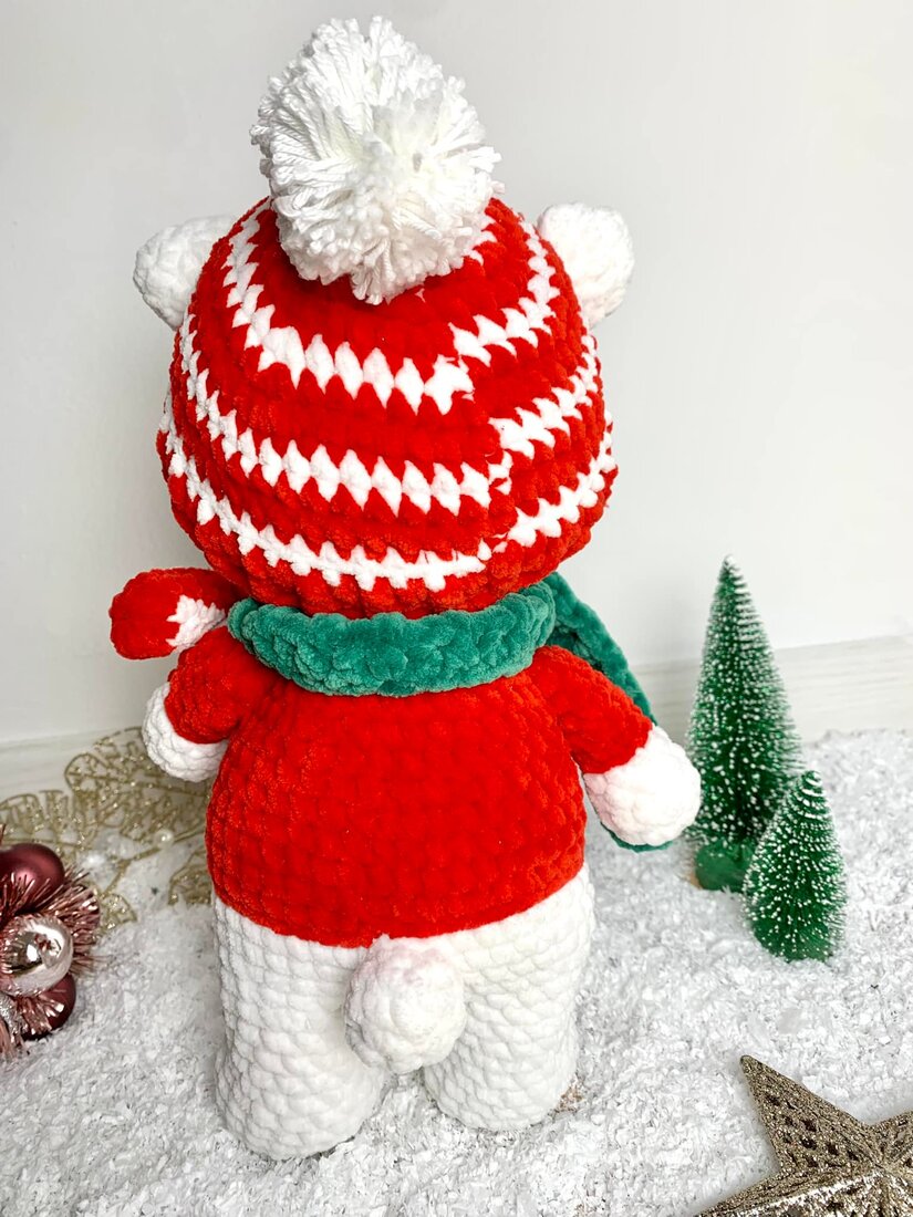 Ours de Noël - Les Mailles Calines