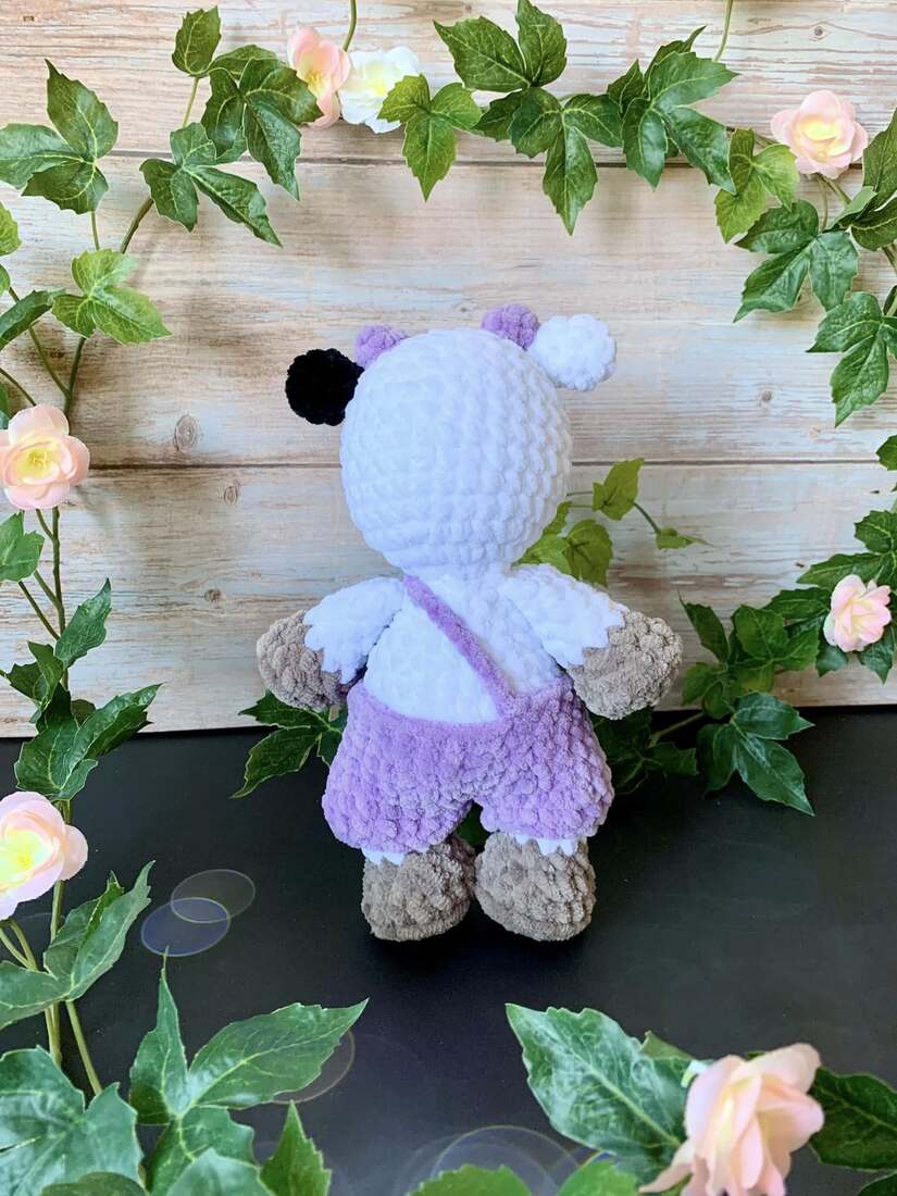 Vache salopette Les mailles calines