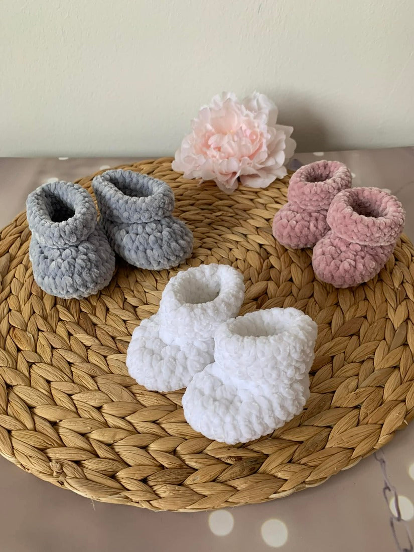 Ensemble bonnet & chaussons bébé Les mailles calines
