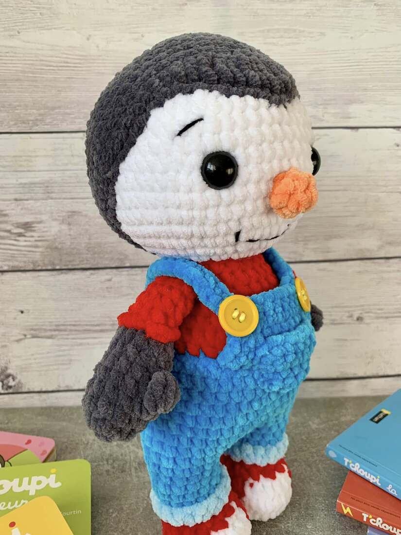 Patron T'choupi Les mailles calines