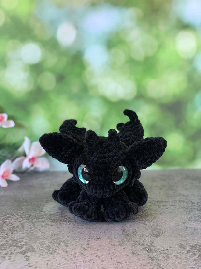 Peluche dragon (Krokmou) Les mailles calines