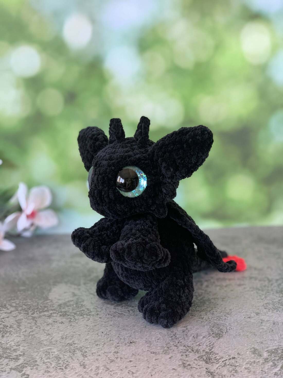 Peluche dragon (Krokmou) Les mailles calines