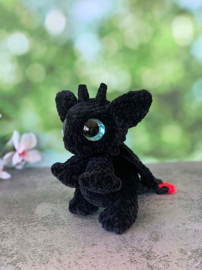 Peluche dragon (Krokmou) Les mailles calines