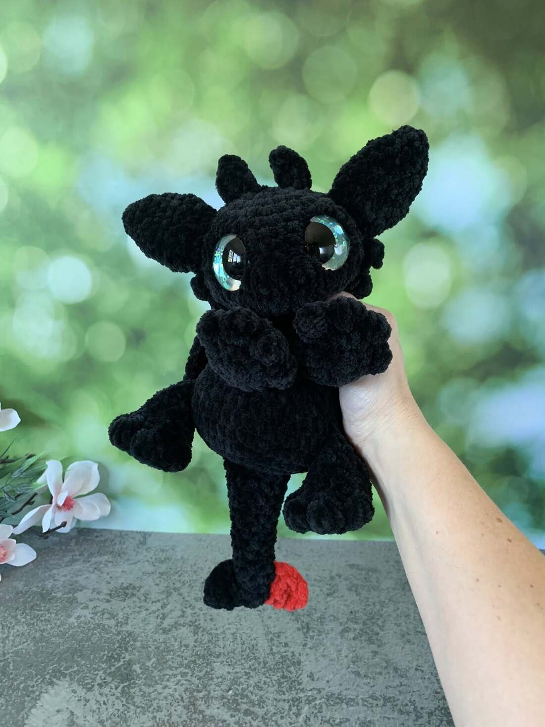 Peluche dragon (Krokmou) Les mailles calines