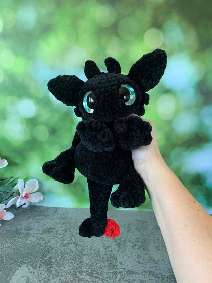 Peluche dragon (Krokmou) Les mailles calines