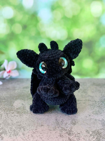 Peluche dragon (Krokmou) Les mailles calines