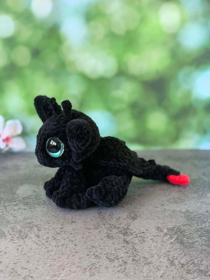 Peluche dragon (Krokmou) Les mailles calines