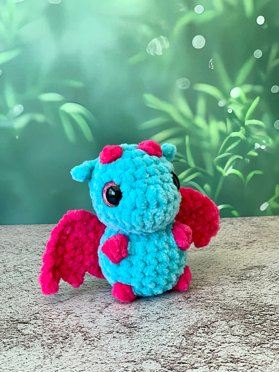 Peluche bébé dragon Les mailles calines