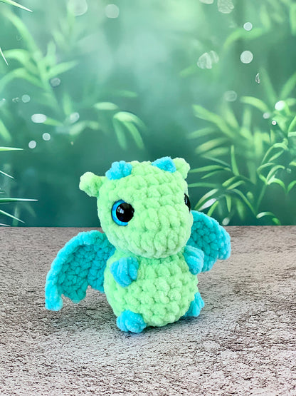 Peluche bébé dragon Les mailles calines