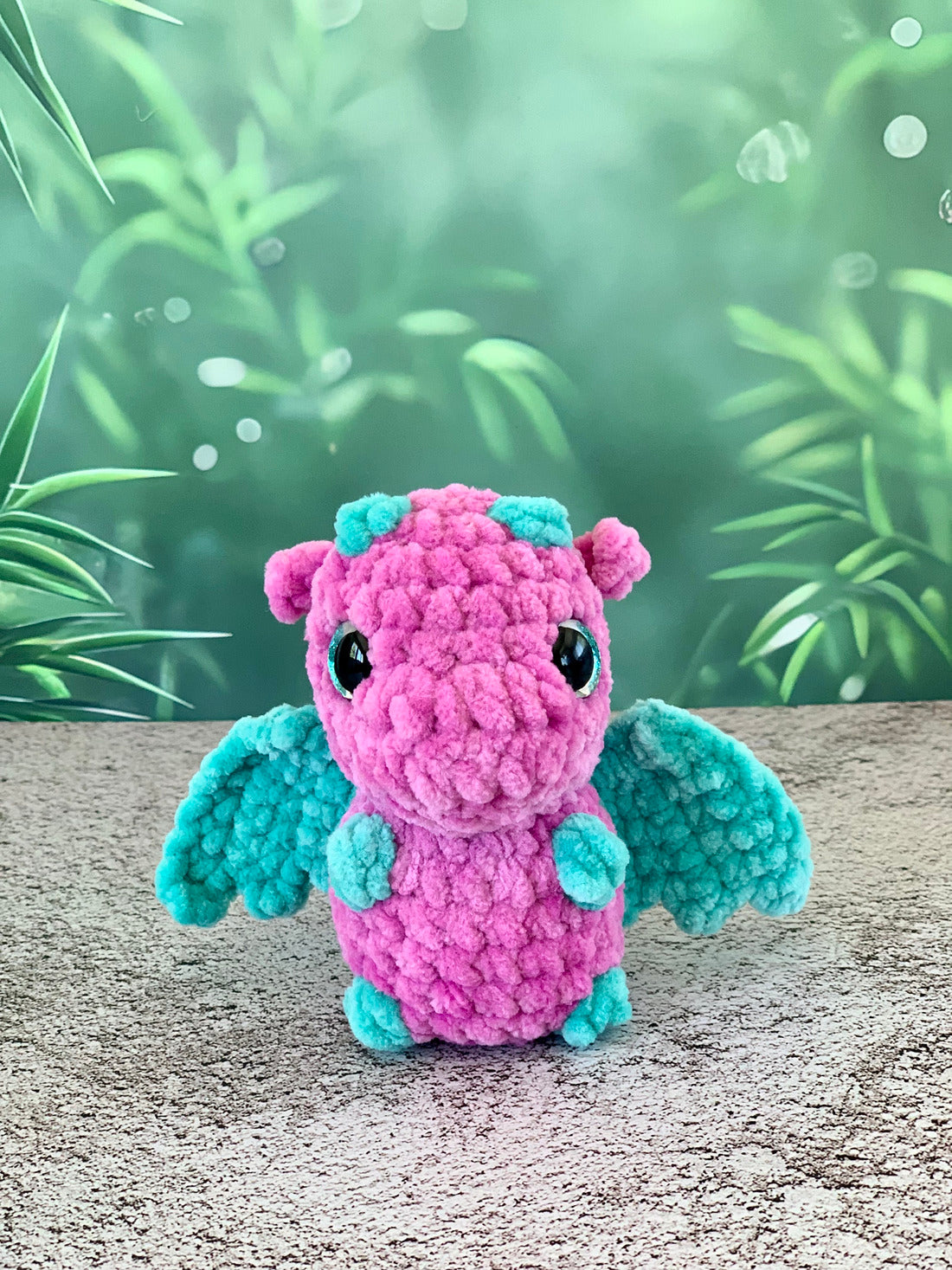 Peluche bébé dragon Les mailles calines