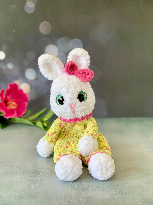 Peluche lapin en pyjama (Clover) Les mailles calines