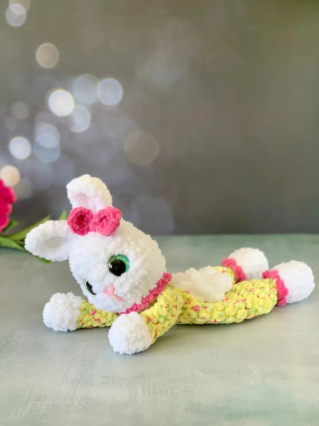 Peluche lapin en pyjama (Clover) Les mailles calines