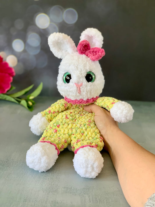 Peluche lapin en pyjama (Clover) Les mailles calines