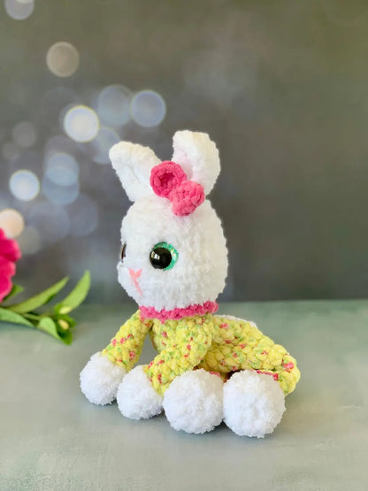 Peluche lapin en pyjama (Clover) Les mailles calines