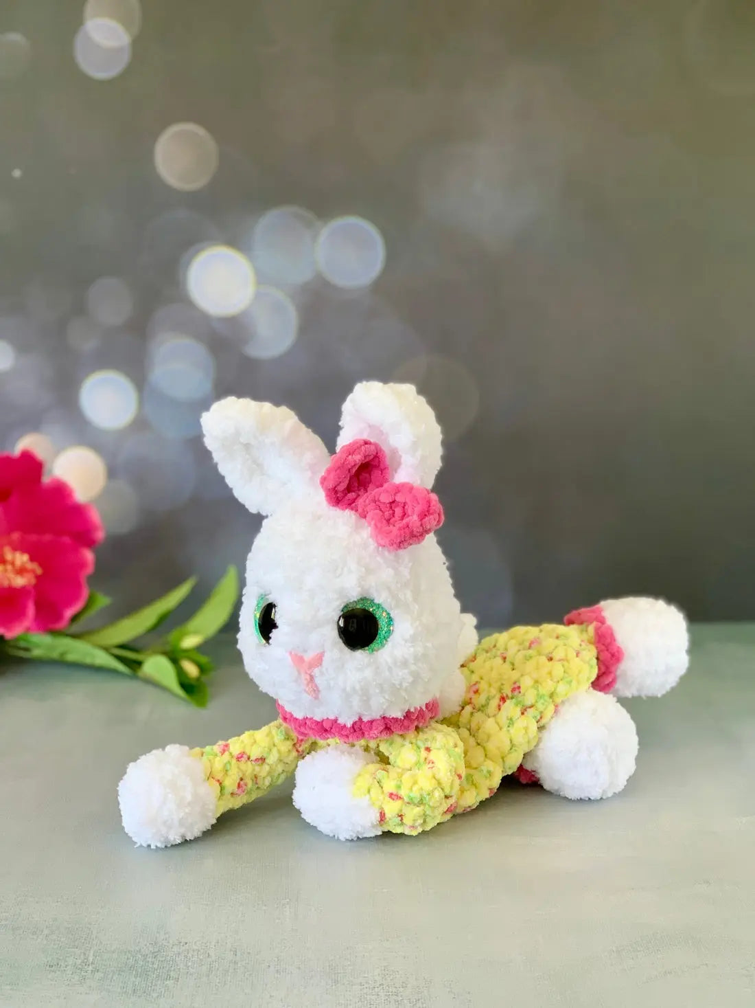 Peluche lapin en pyjama (Clover) Les mailles calines