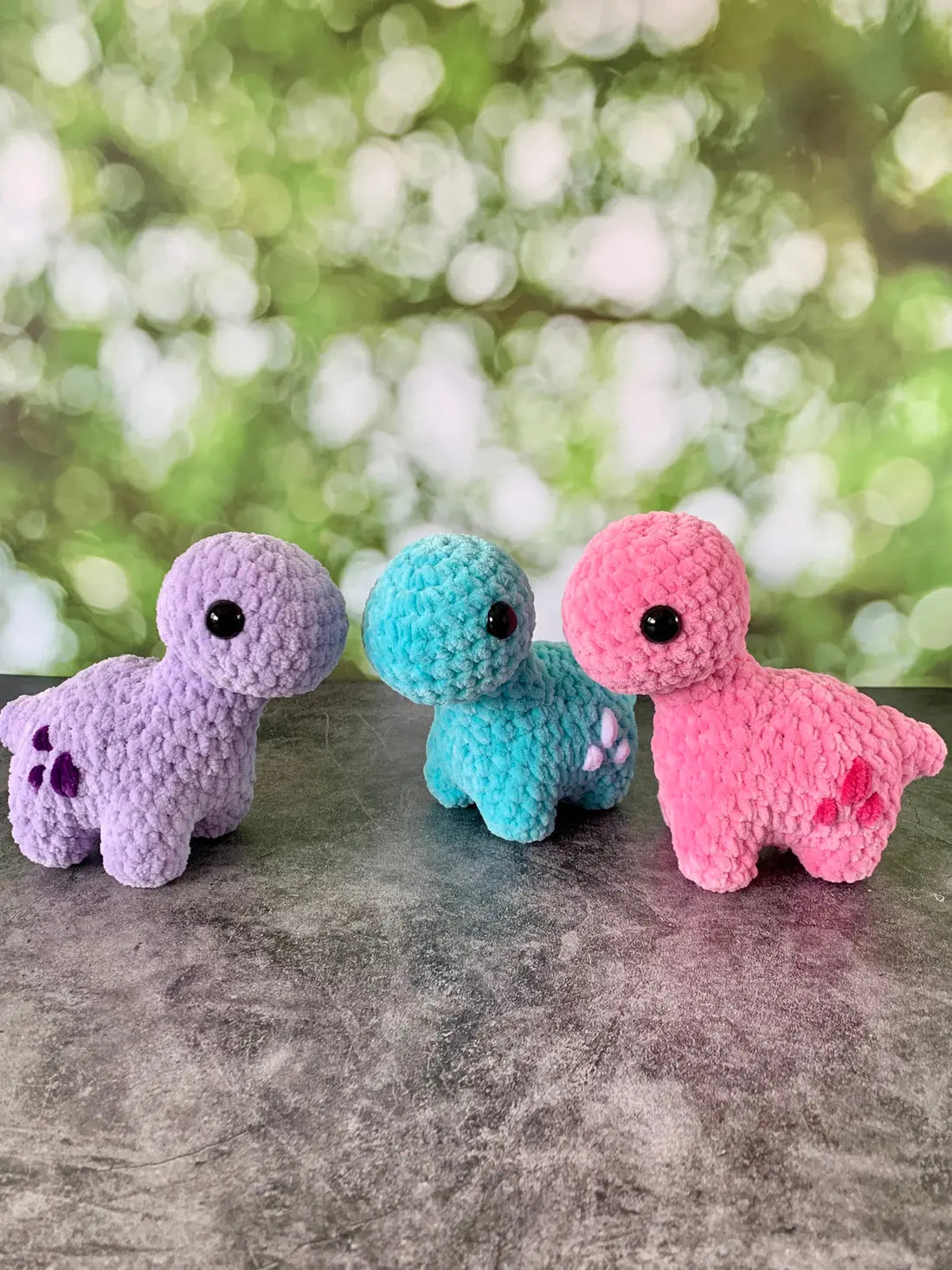Peluche mini brontosaure Les mailles calines