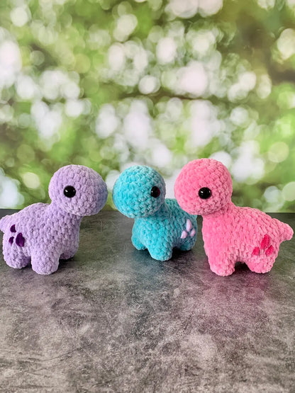 Peluche mini brontosaure Les mailles calines