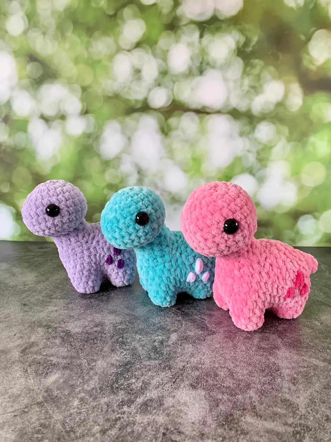 Peluche mini brontosaure Les mailles calines