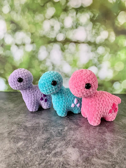 Peluche mini brontosaure Les mailles calines