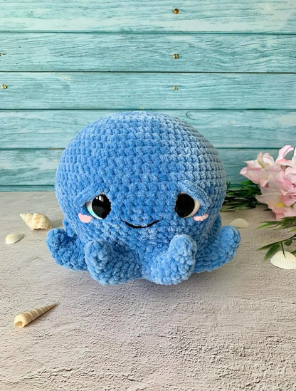 Peluche pieuvre (Ollie) Les mailles calines
