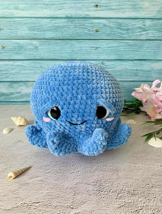 Peluche pieuvre (Ollie) Les mailles calines