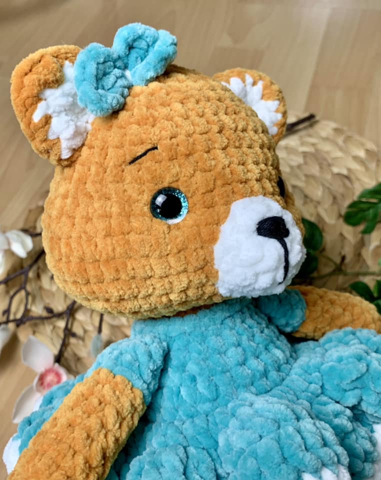 Peluche renard Emily en crochet - Les Mailles Calines