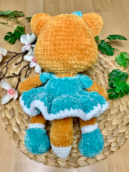 Peluche renard Emily en crochet - Les Mailles Calines