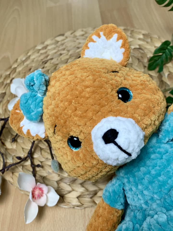 Peluche renard Emily en crochet - Les Mailles Calines
