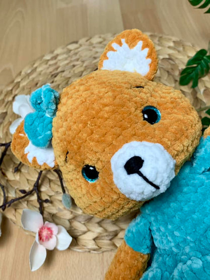 Peluche renard Emily en crochet - Les Mailles Calines