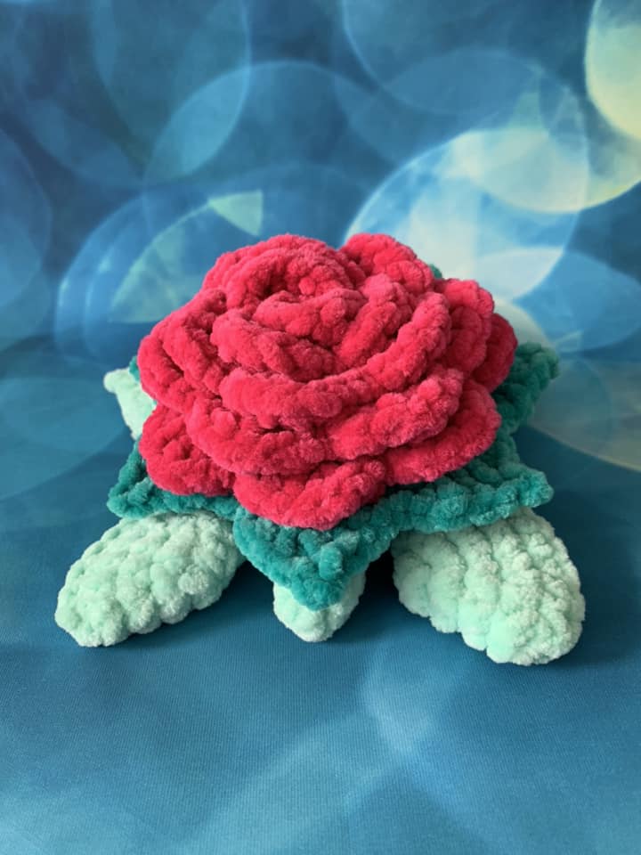 Tortue rose Les mailles calines