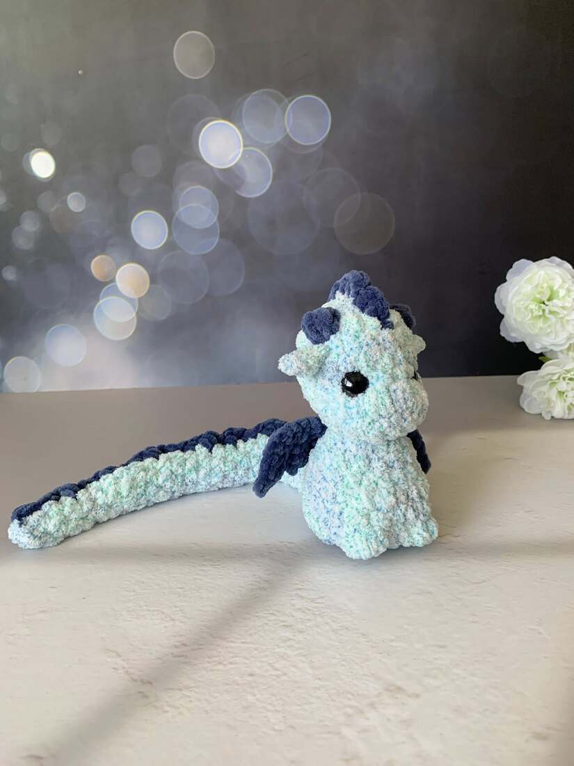 Bébé dragon - Limey - Les Mailles Calines