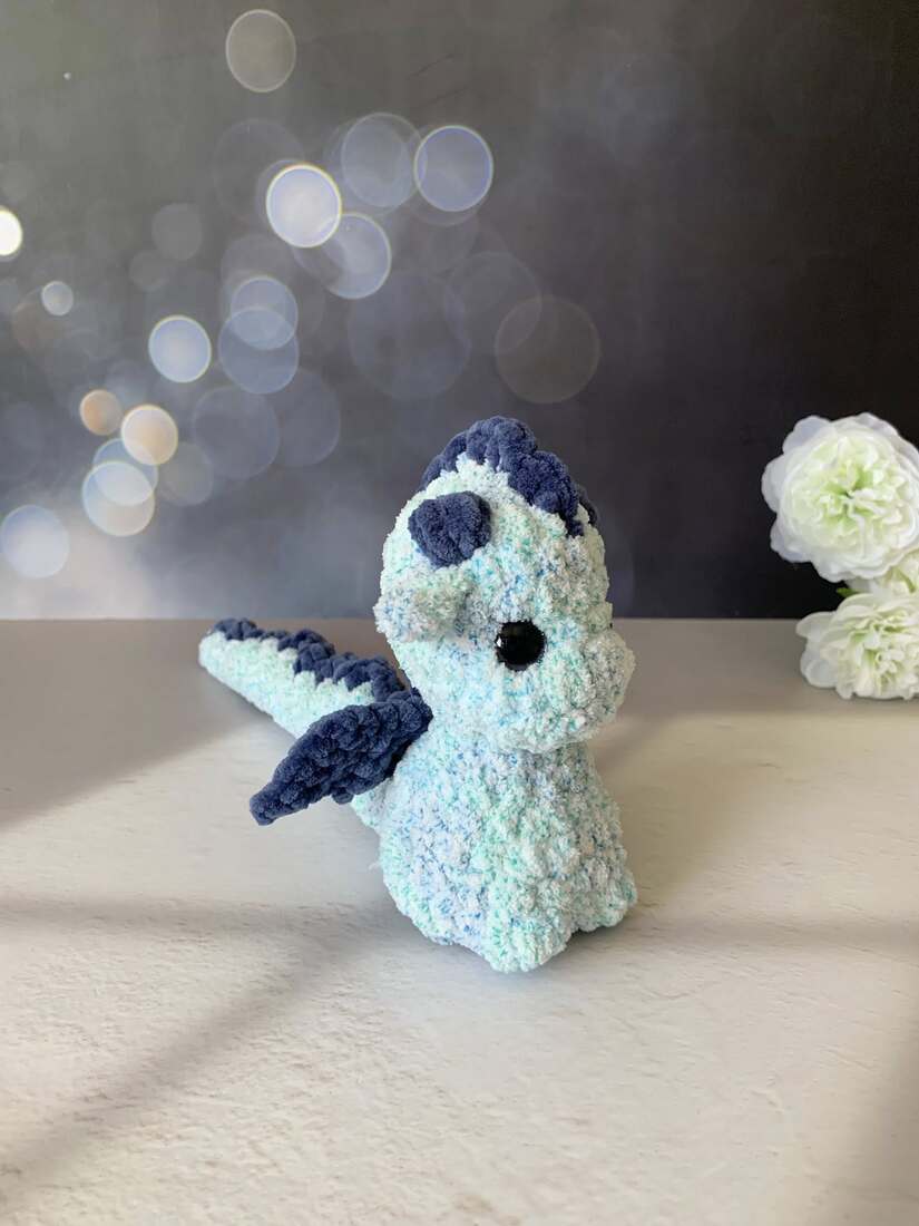 Bébé dragon - Limey - Les Mailles Calines