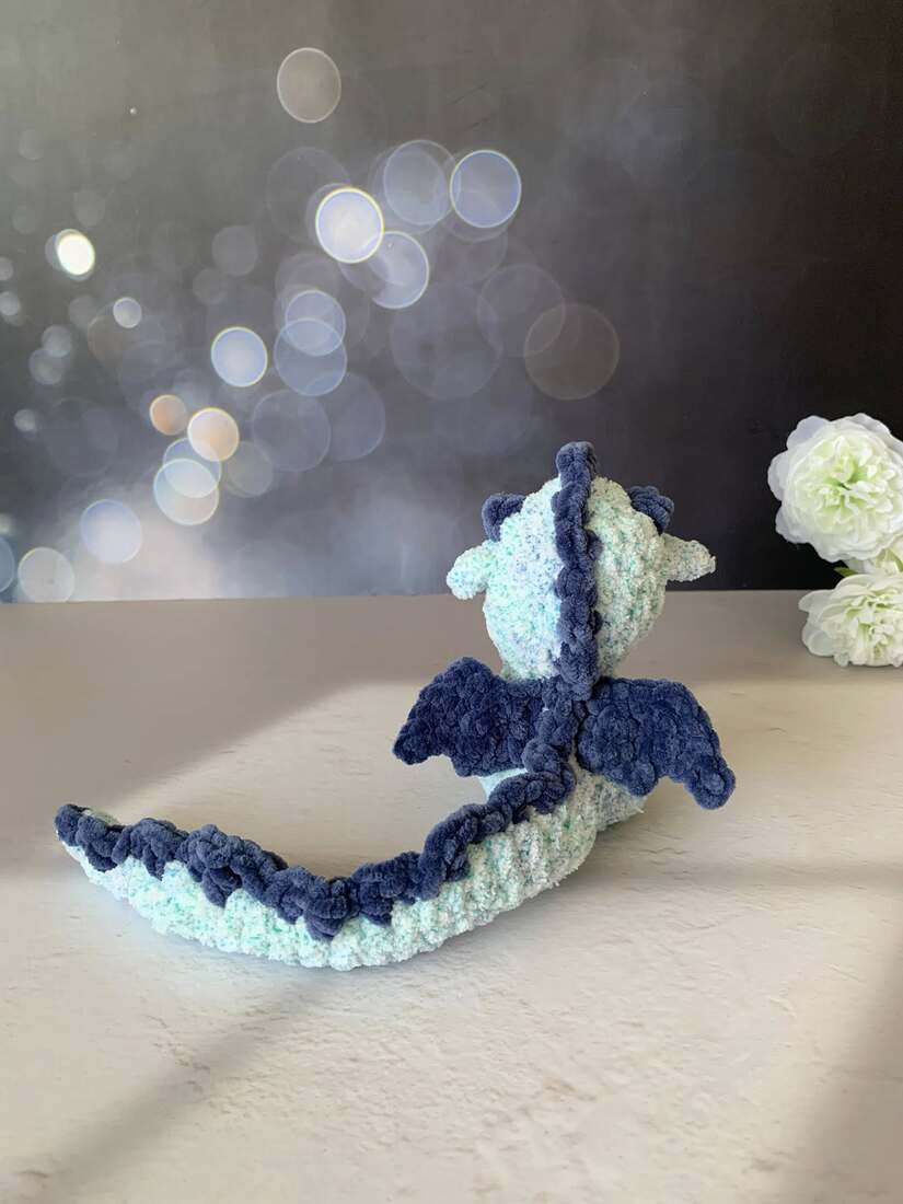 Bébé dragon - Limey - Les Mailles Calines