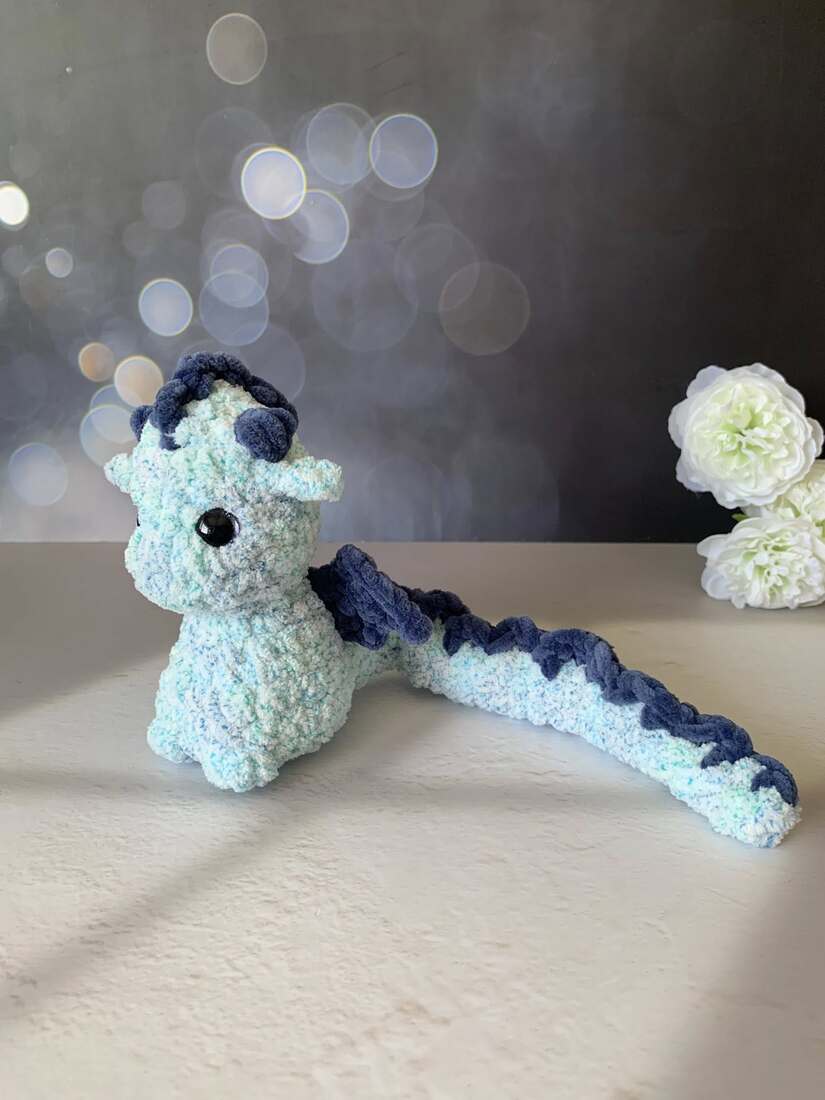 Bébé dragon - Limey - Les Mailles Calines