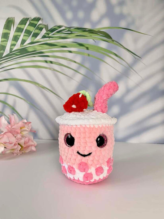 Bubble tea fraise Les mailles calines