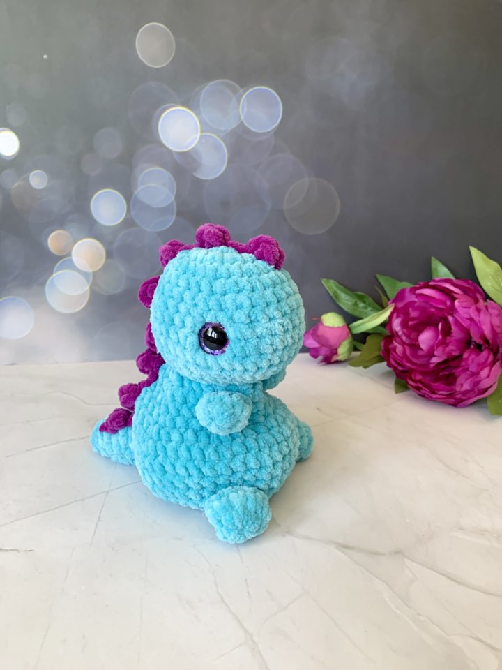 Dinosaure moelleux Les mailles calines