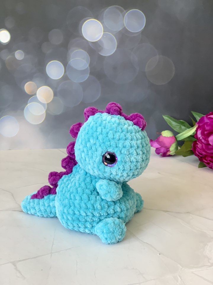 Dinosaure moelleux Les mailles calines