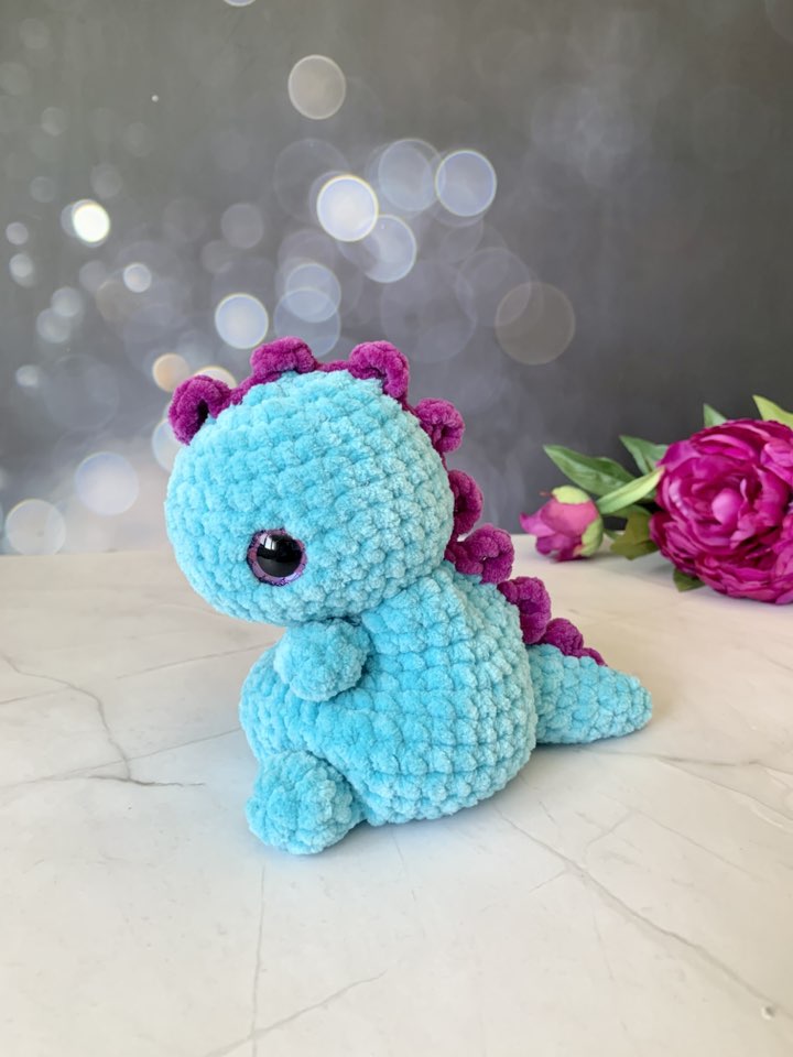 Dinosaure moelleux Les mailles calines