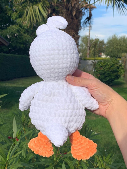 Doudou canard Les mailles calines