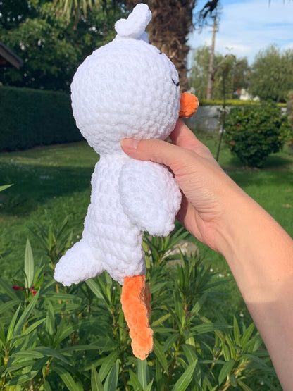 Doudou canard Les mailles calines