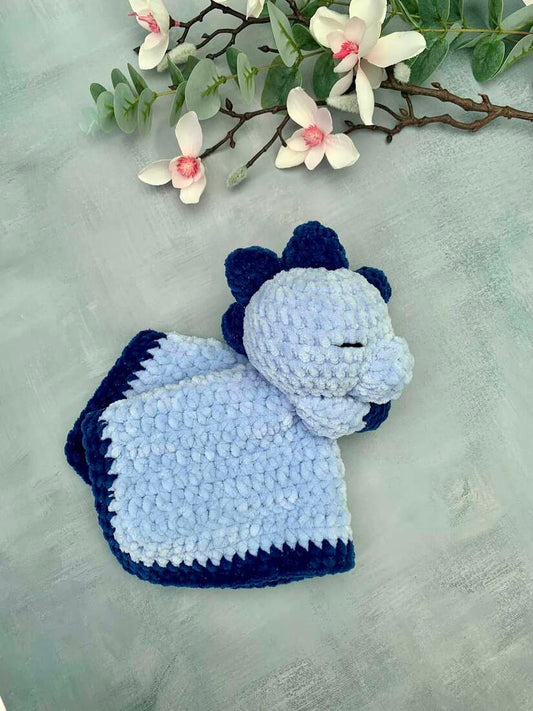 Doudou plat dinosaure - Les Mailles Calines