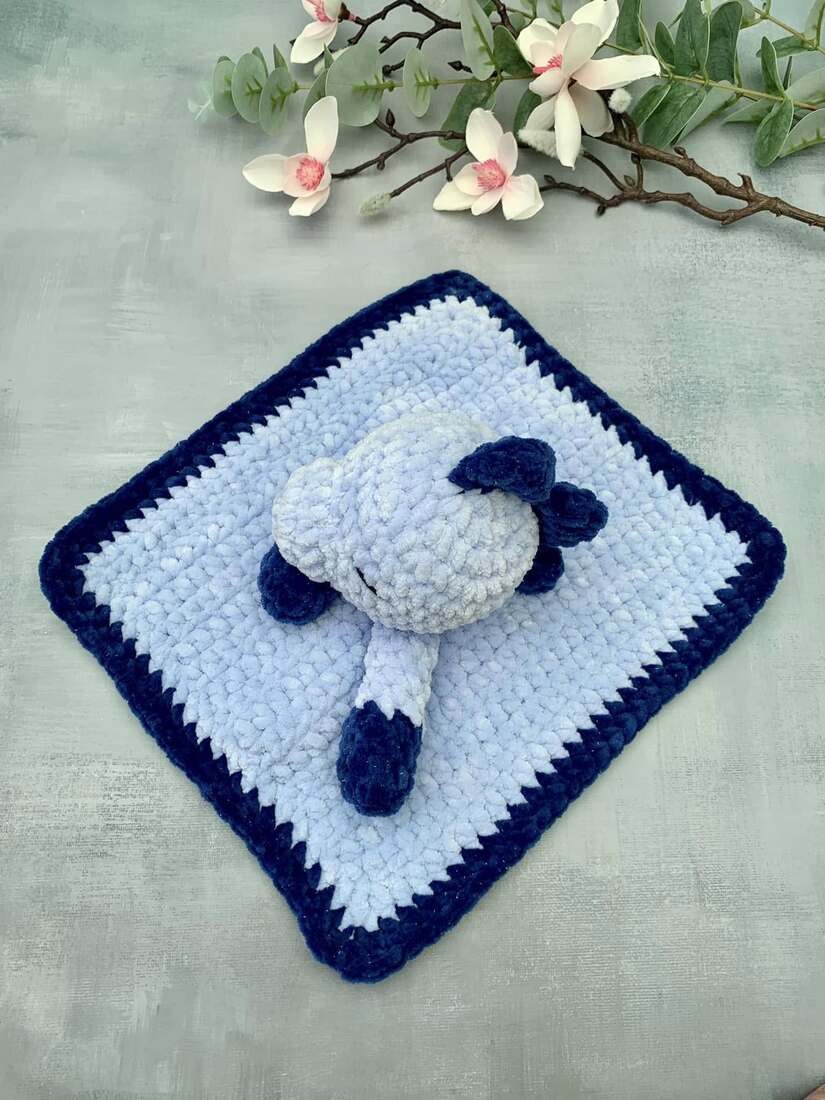 Doudou plat dinosaure - Les Mailles Calines