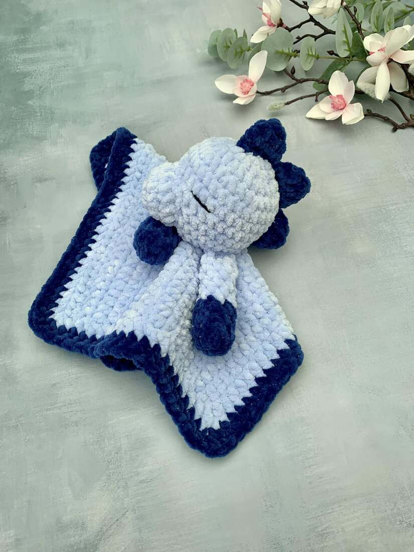 Doudou plat dinosaure - Les Mailles Calines